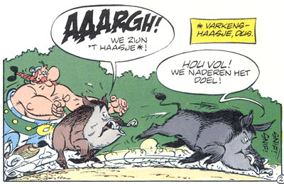 Obelix: "Rare jongens, die Duitsers"